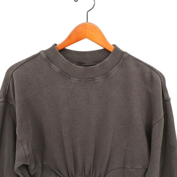 Anthropologie L*Space Asher Long Sleeve Sweatshirt Dress Charcoal Gray L - Picture 6 of 8